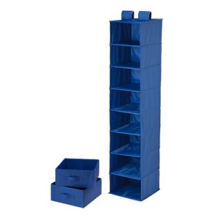 Eight Shelf Organizer and Two Drawers in Blue by Honey Can Do