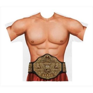 Faux Wrestler Muscle Costume T Shirt Adult Medium