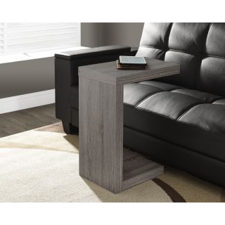 Dark Taupe Reclaimed Look Hollow Core Accent Table