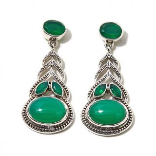 Nicky Butler Multigemstone Sterling Silver Oval and Marquise Drop Earrings   8035144