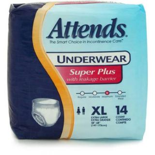 Attends Super Plus Absorbency Extra Large Protective Underwear, 14ct