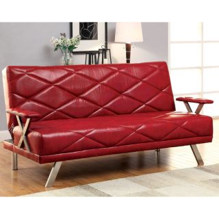 Furniture of America Kaymen Modern Upholstered Futon Sofa