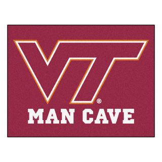 Fanmats Virginia Tech Burgundy Nylon Man Cave Allstar Rug (28 x 38