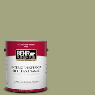 BEHR Premium Plus 1 gal. #410F 4 Mother Nature Hi Gloss Enamel Interior/Exterior Paint 840001