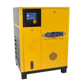 EMAX Premium Series 7.5 HP 3 Phase Stationary Electric Rotary Screw Air Compressor HRS0070003