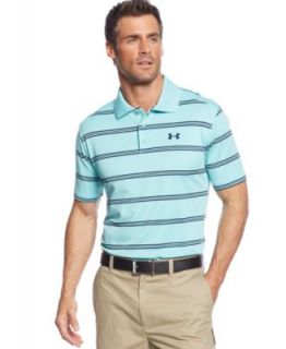 Under Armour Fade Striped Pique Performance Golf Polo