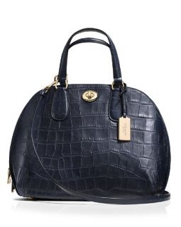 COACH Prince Street Satchel in Embossed Leather