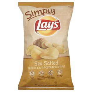 Lays  Simply Potato Chips, Thick Cut, Sea Salted, 8.5 oz (240.9g )