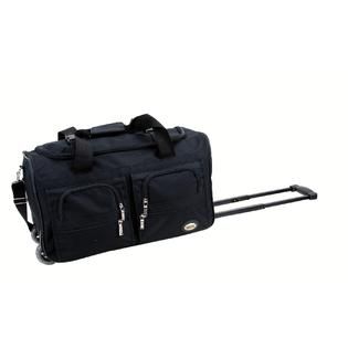 Rockland Fox Luggage 22 BLACK ROLLING DUFFLE BAG   Home   Luggage