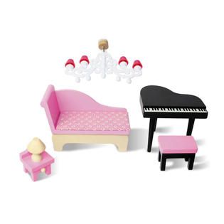 Just Dreamz Living Room Dollhouse Furniture Set