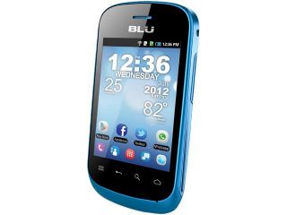 Blu Dash 3.2 D150a 512 MB ROM, 256 MB RAM Blue Unlocked Dual SIM Cell Phone 3.2"