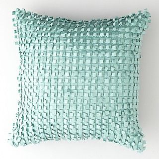 Sky Ribbon Loop Pillow, 22" x 22"