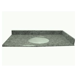 allen + roth Mission White Granite Undermount Bathroom Vanity Top (Common 49 in x 22 in; Actual 49 in x 22 in)