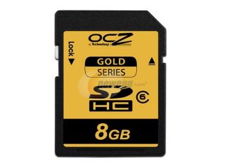 OCZ Gold Series 8GB Secure Digital High Capacity (SDHC) 150x Flash Card Model OCZSDHC6PRO 8GB