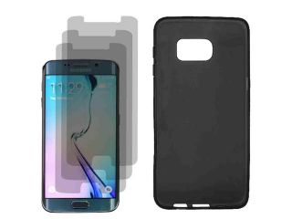 Crystal TPU Gel Skin Cover Case Samsung Galaxy S6 Edge+ G928 3x Screen Film