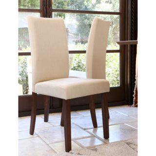 Christopher Knight Home Crown Top Beige Fabric Dining Chair (Set of 2)