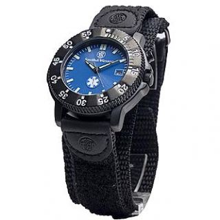 Smith & Wesson EMT Watch with Black Nylon Strap Blue Face