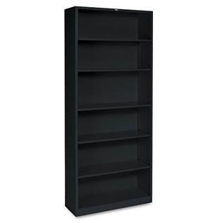 HON Six Shelf Black Bookcase, 34 1/2 x 12 5/8 x 81 1/8   Home
