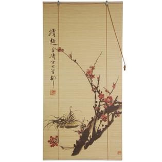 Oriental Furniture  Sakura Blossom Bamboo Blinds   (24 in. x 72 in.)