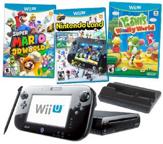 Nintendo Wii U Super Mario Bundle w/ Yoshis Wooly World —
