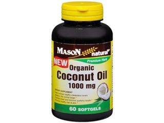 Mason Natural Organic Coconut Oil 1000 mg Softgels   60 ct