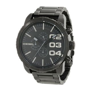 Diesel Mens Black Stainless Steel Black Dial Quartz Watch   15580666