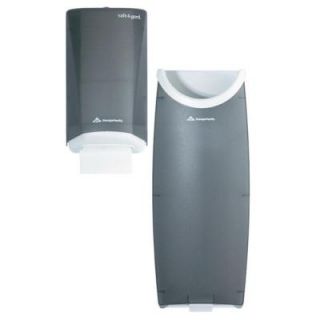 Georgia Pacific Safe T Gard Translucent Smoke Door Paper Towel Dispenser and Trash Receptacle GEP59513