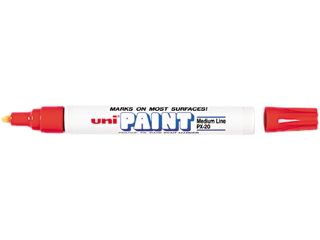 Sanford 63602 uni Paint Marker, Medium Point, Red