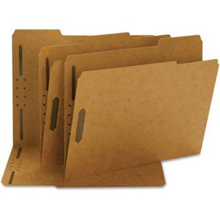 Smead Kraft Folders, 2 Fasteners, 1/3 Cut, Top Tab, Letter, Brown, 50/Box