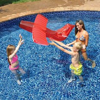 Swimline Red Airplane Glider Inflatable Pool Toy   Toys & Games