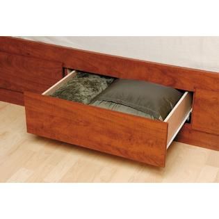 Prepac Cherry King Platform Storage Bed (6 drawers)   Home   Furniture