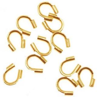 22K Gold Plated Wire & Thread Protectors .019 Inch Loops (50)