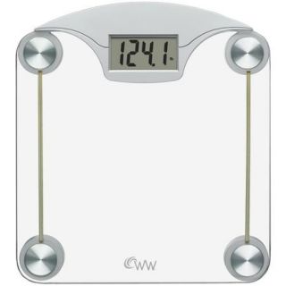 Weight Watchers Chrome and Glass Digital Bath Scale