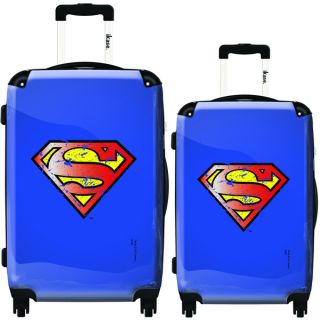 iKase Vintage Superman 2 piece Hardside Spinner Luggage Set   17390877