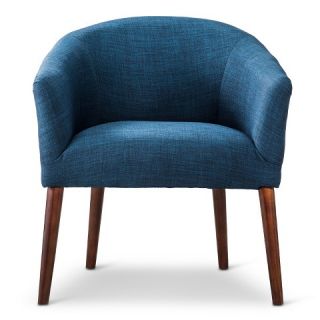 Upholstered Barrel Chair   Roma Navy