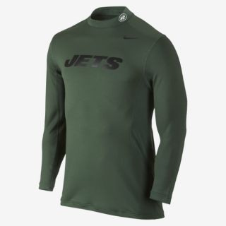 Nike Pro Combat Hyperwarm Max Shield (NFL Jets) Mens Mock