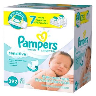 Sensitive Baby Wipes 7x Pop Top Pack   392 Count