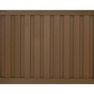 Trex Seclusions 6 ft. x 8 ft. Saddle Brown Wood Plastic Composite Board On Board Privacy Fence Panel Kit SDPFK68