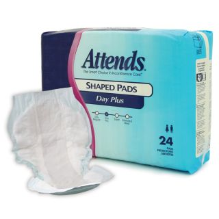 Attends Day Plus Shaped Underpads (Case of 96)   11532504  