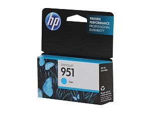 HP 951 (CN050AN) Officejet Ink Cartridge 700 page yield for OfficeJet Pro 8100, 8600; Cyan