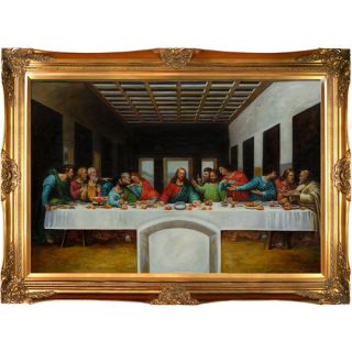 The Last Supper Da Vinci Framed Original Painting