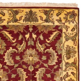 Jaipur Hand Knotted Red/Gold Area Rug by Safavieh