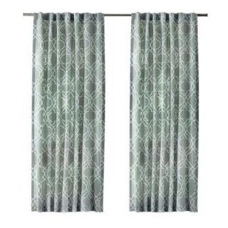 Home Decorators Collection Gray Garden Gate Back Tab Curtain 1623942