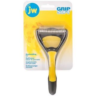 JW GripSoft Dog Deshedding Tool 7.75 in Long x 3.5 in Wide