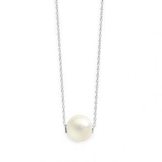 White Shell Pearl Solitaire Necklace   Jewelry   Pendants & Necklaces