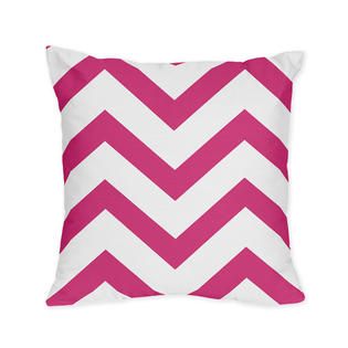 Sweet Jojo Designs  Hot Pink and White Chevron Collection 4pc Twin