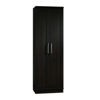 SAUDER HomePlus Collection 23 1/4 in. W x 71 1/8 in. H x 17 in. D Dakota Oak Finish Freestanding Wood Laminate Storage Cabinet 411985