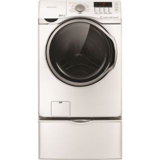 Samsung 3.9 cu ft High Efficiency Stackable Front Load Washer with Steam Cycle (White) ENERGY STAR