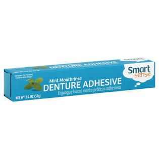 Smart Sense  Denture Adhesive, Mint Mouthrinse, 2 oz (57 g)