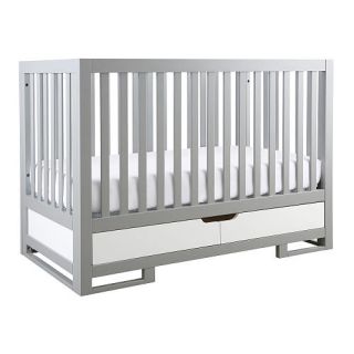 Karla DuBois Oslo 3 in 1 Convertible Crib   Moon Grey/White    Karla Dubois